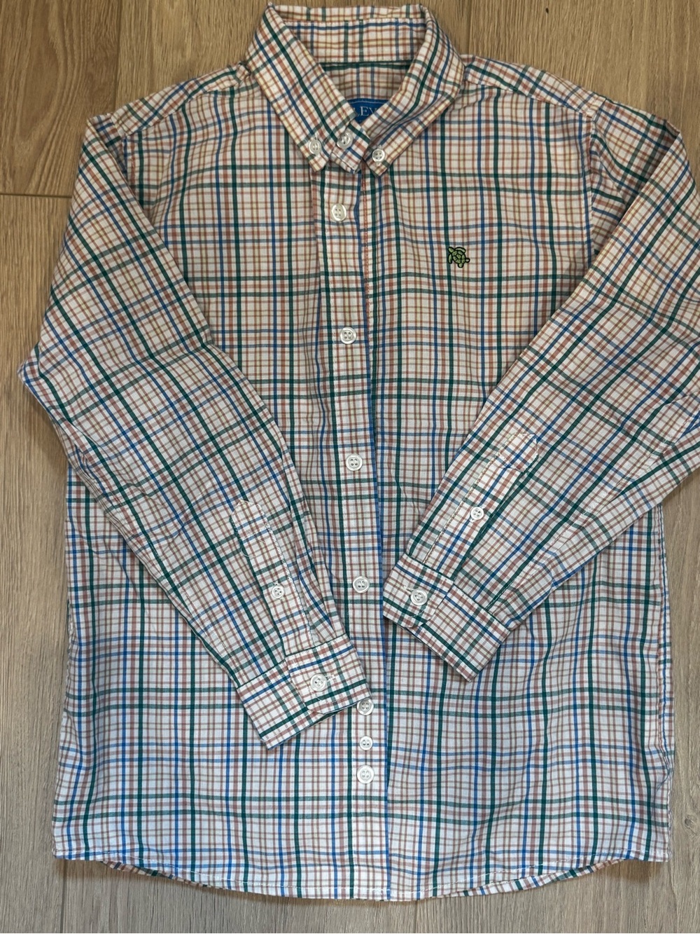 J.Bailey boys Roscoe button down plaid shirt